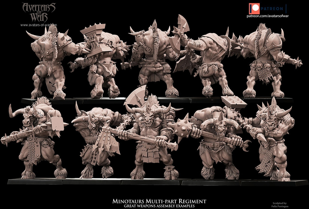 Minotaurs/Bullgors Great Weapons