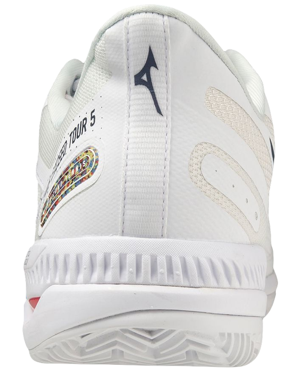 Мужские кроссовки теннисные Mizuno Wave Exceed Tour 5 CC - undyed white/spellbound/pace blue