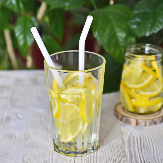 Трубочка стеклянная прямая молочная