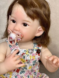 Кукла Реборн виниловая 55см в пакете (FA-135)