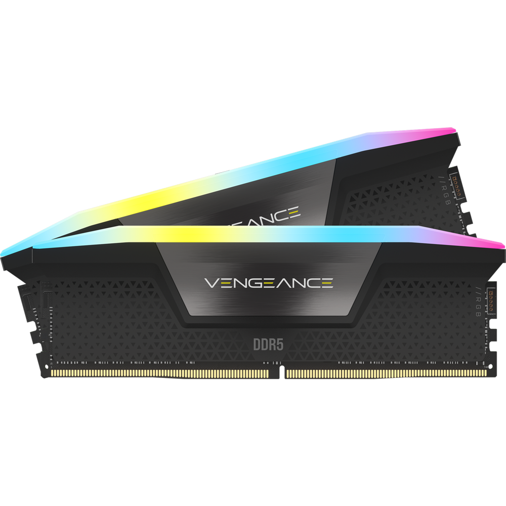 Оперативная память CORSAIR VENGEANCE RGB DDR5 32Gb (2x16Gb) 6000MHz pc-48000 CL36 36-36-36-76 1.35V (CMH32GX5M2D6000C36)