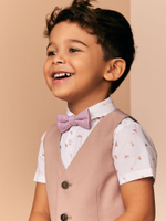 Комплект из четырех предметов для мальчика Next E51-033, Розовый, Белый