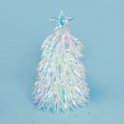 Шар 3D (39''/99 см) Фигура, Новогодняя елочка, Прозрачный, Хамелеон, 1 шт. в уп.