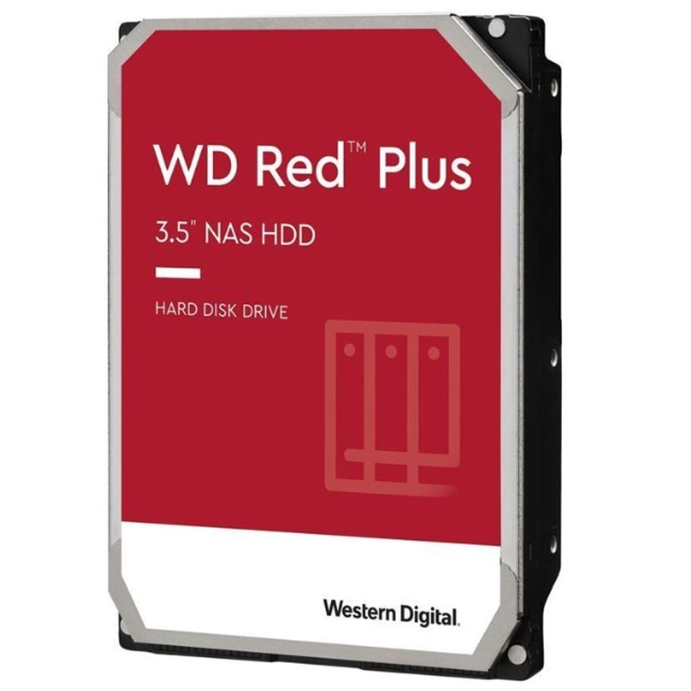 Жесткий диск HDD 4.0Tb Western Digital, SATA-III 256Mb, 5400rpm RED Plus (WD40EFPX)