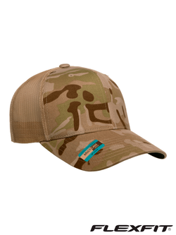 Бейсболка (кепка) сетчатая Flexfit Classic Snapback 6606MC. Мультикам