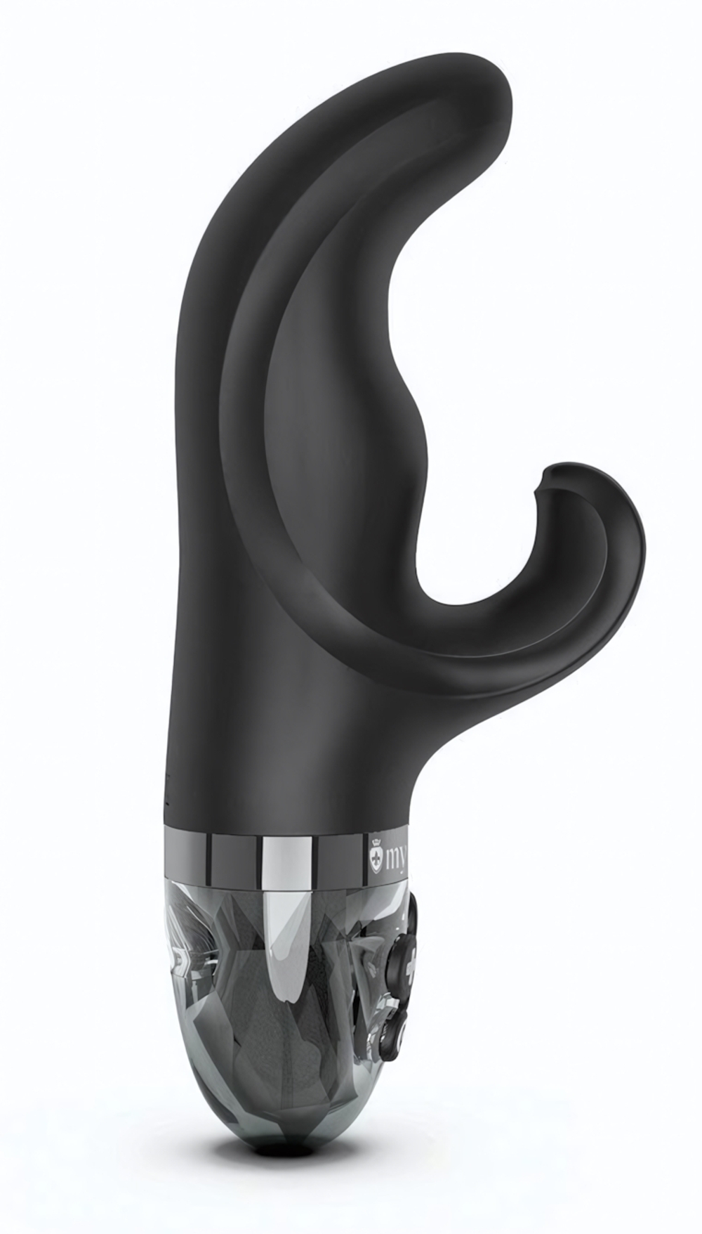 Черный вибратор-кролик с электростимуляцией Hop Hop Bob - 16 см. (Цвет: черный)