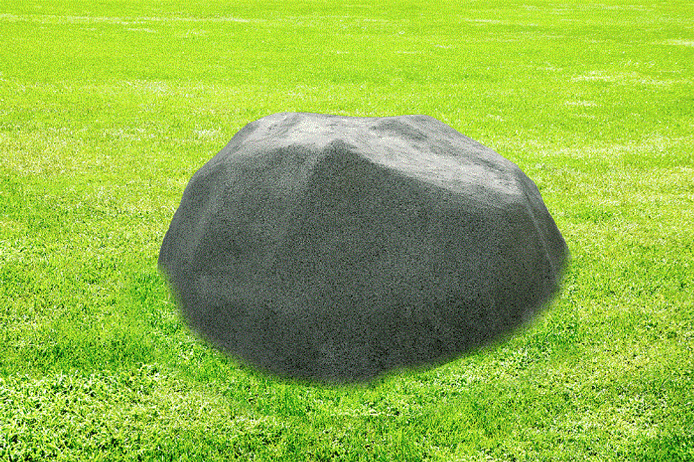 Декоративный камень на люк D180/80 - серый