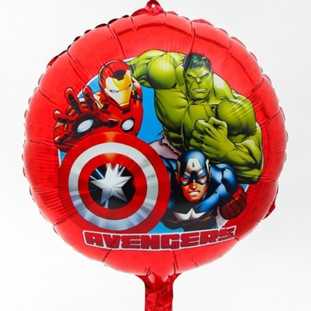 Шар фольгированный Avengers, Мстители  круг Г39