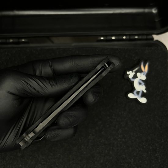 Нож складной Spyderco ParaMilitary 2 Salt Black C81GMCBKP2 c черным клинком CPM-MagnaCut, рукоять черный G10