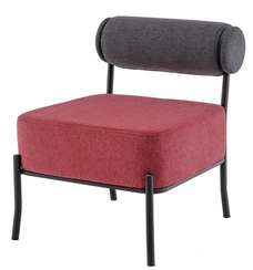 Лаунжж-кресло Roller, тёмно-серое, бордо