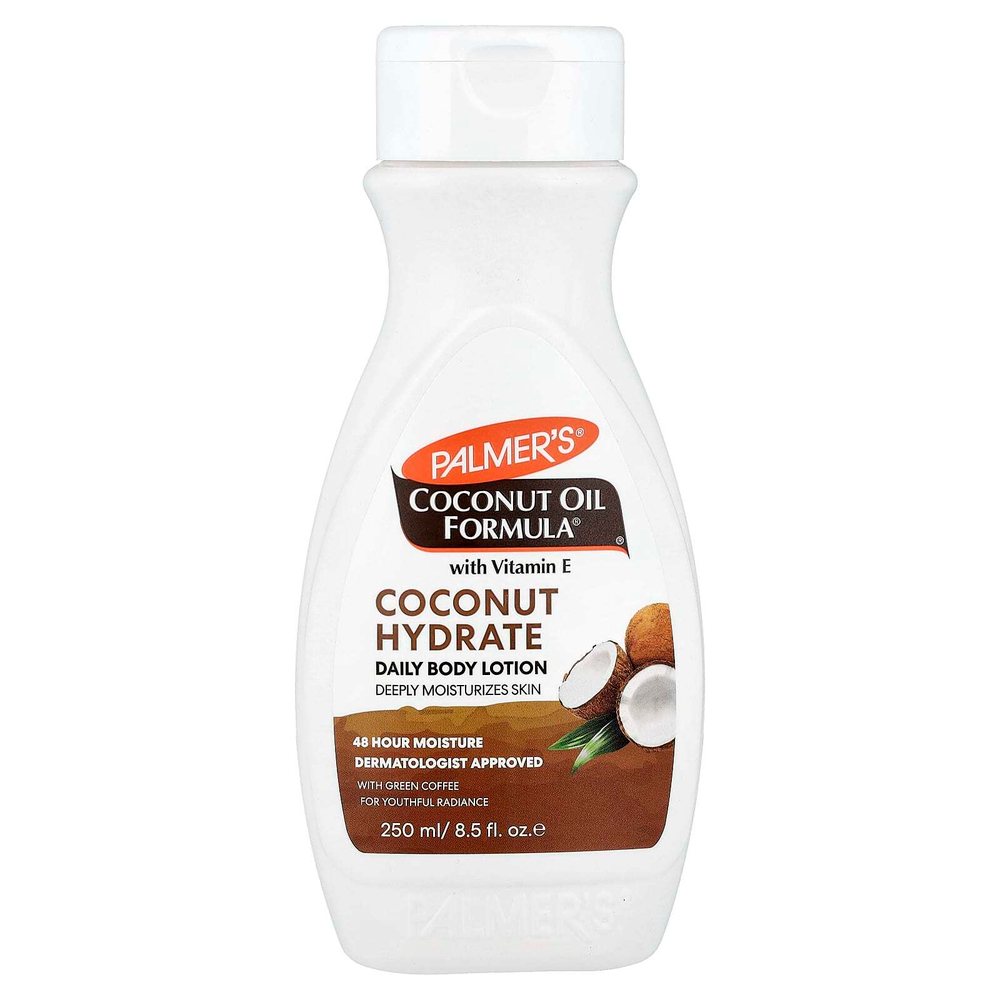 Palmer's, формула с кокосовым маслом и витамином Е, кокосовый увлажняющий лосьон для тела, для ежедневного применения, 250 мл (8,5 жидк. унции)