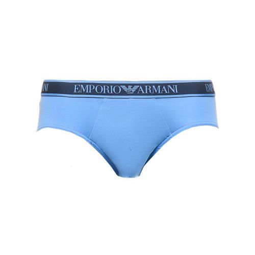 Набор мужских трусов брифов 3в1 (темно-синий, голубой, белый) Emporio Armani 111734_4F717 20711