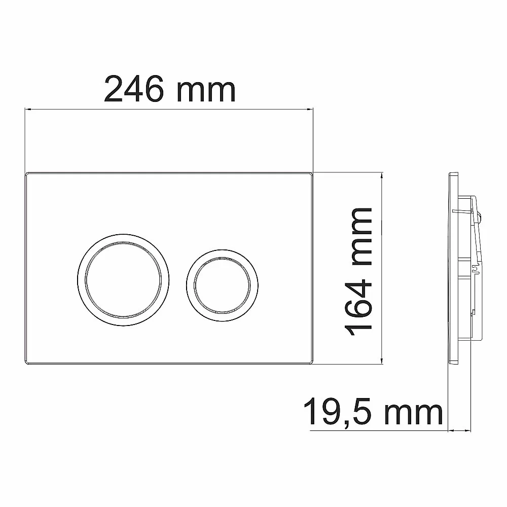 Инсталляция для унитаза WasserKraft Abens 20TLT.010.ME.WH.MG01 белая панель/кнопка золото матовое