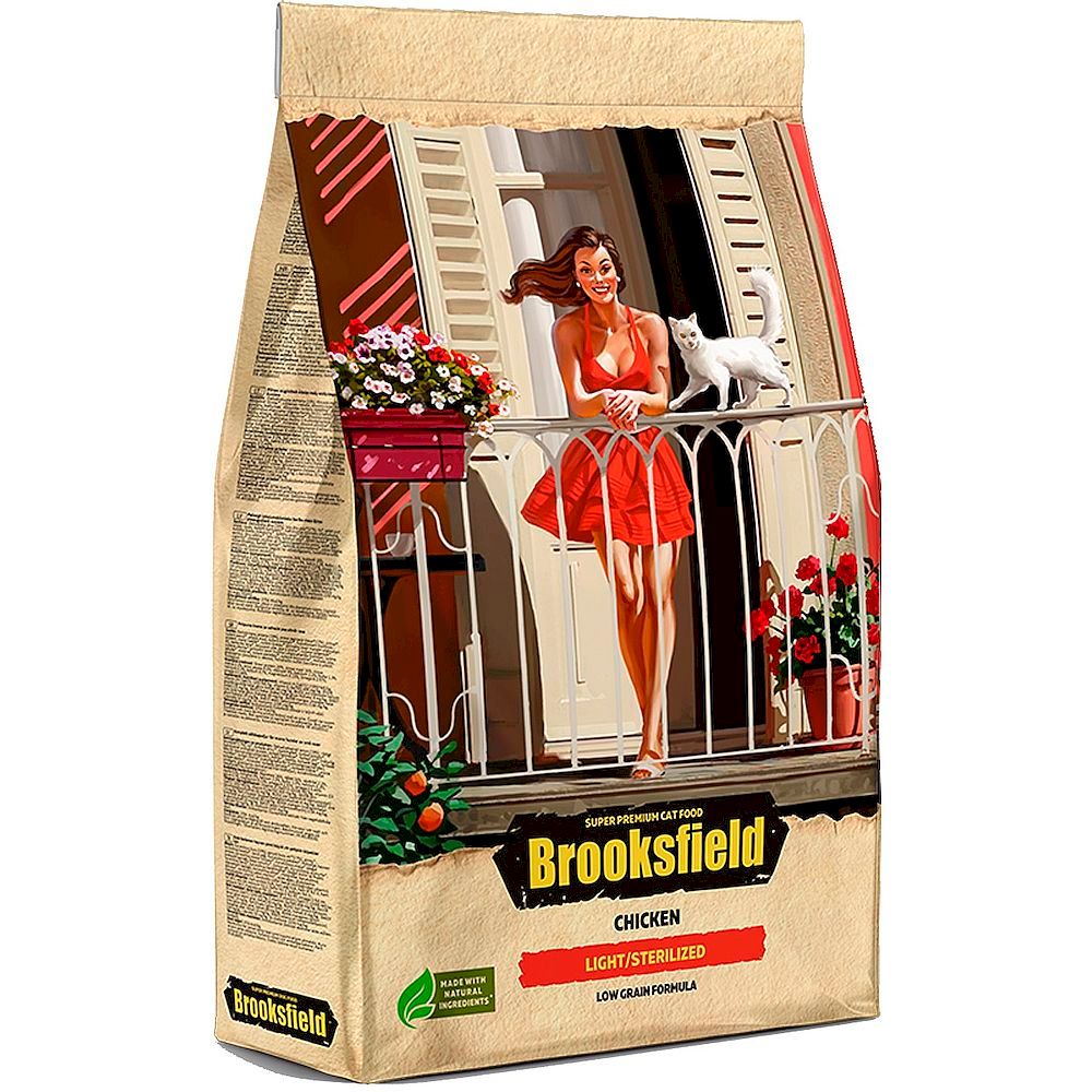 Сухой корм BROOKSFIELD Adult Cat Light/Sterilized Chicken для стерилизованных кошек с курицей, Пакет 6 кг Сухой корм BROOKSFIELD Adult Cat Light/Sterilized Chicken для стерилизованных кошек с курицей, Пакет 6 кг