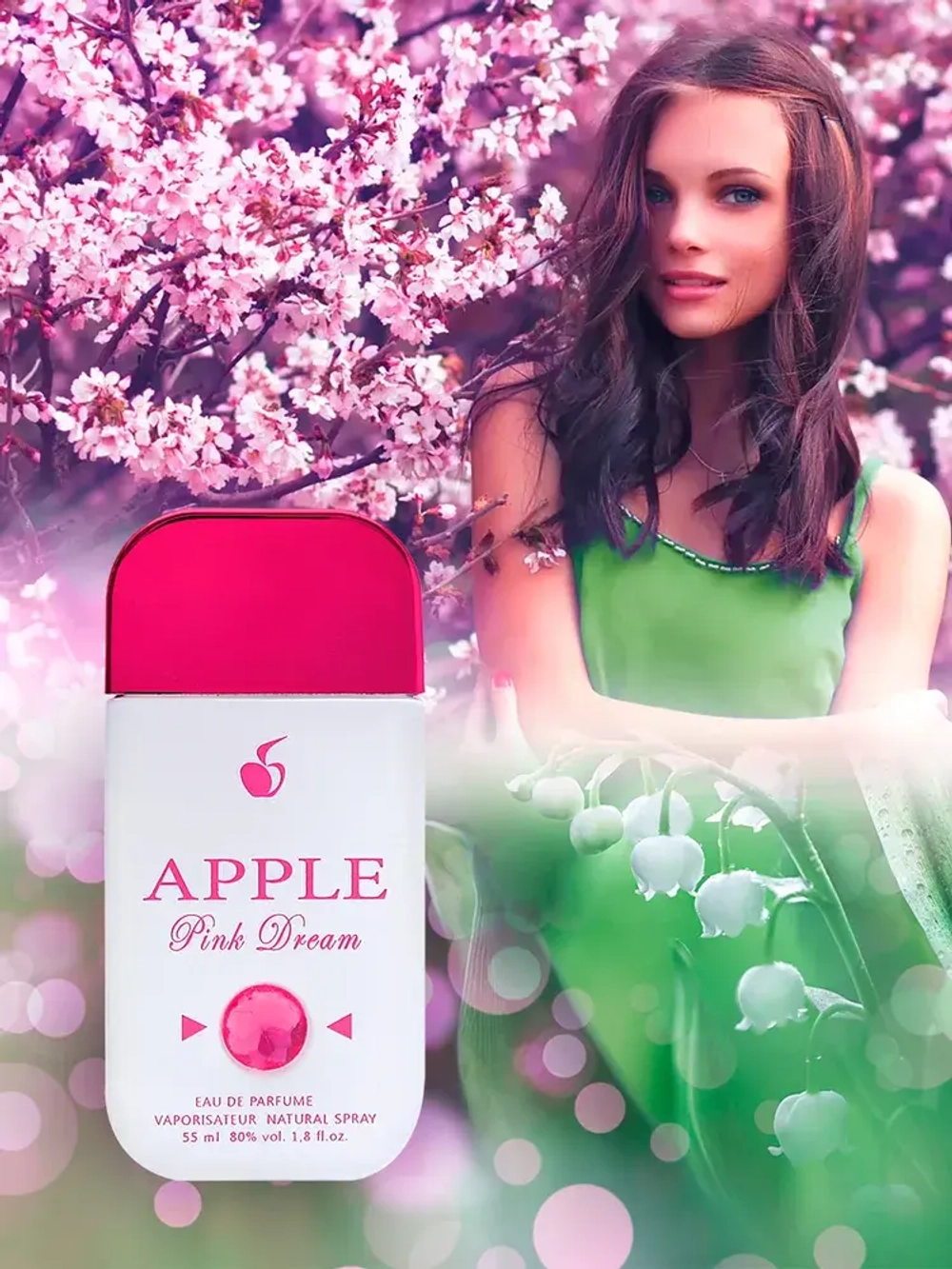 Туалетная вода для женщин "APPLE PINK DREAM" (айфон) 55мл Россия