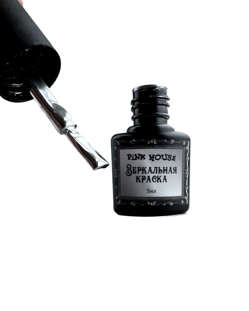 Зеркальная краска с кистью Pink House, 5 мл