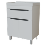 Тумба д/ванной "Лайн-60" 1 ящик под раковину Фостер 60 (Kirovit)/Fest-60 (Sanita Lux) (ПВХ)