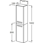 Шкаф пенал Roca The Gap 35 ZRU9302746 R подвесной Фиолетовый