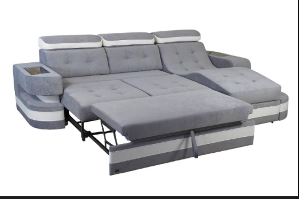 Диван Аурис с оттоманкой с баром