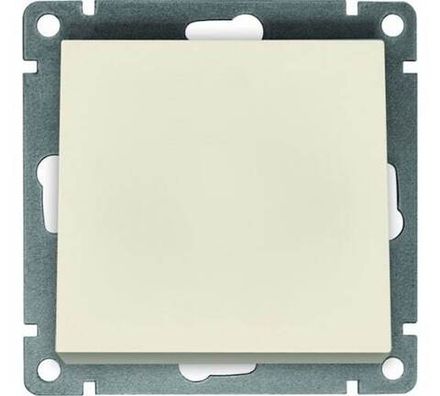 Выключатель одноклавишный "UNIVersal" серия "Афина", с/у, 10А, 220В, слоновая кость (ivory) (HU2312)