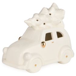 ФИГУРКА "МАШИНКА С ЕЛКОЙ" С LED-ПОДСВЕТКОЙ 16,2*8,3*12,5 СМ