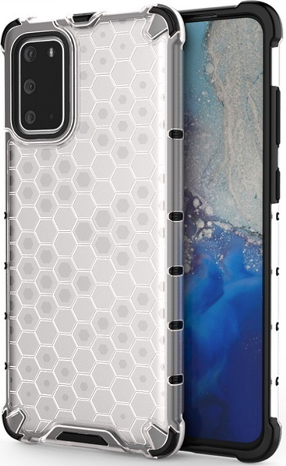 Прозрачный двухкомпонентный чехол на Samsung Galaxy S20 Plus от Caseport, серия Honey