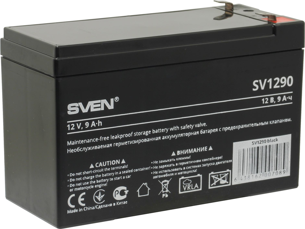 Аккумулятор SVEN SV1290 (12V, 9Ah) для UPS