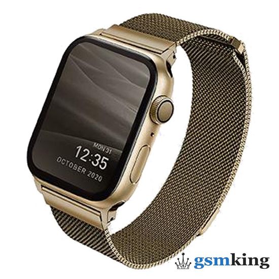 Uniq DANTE Milanese Loop for Apple Watch 42|44|45mm Gold