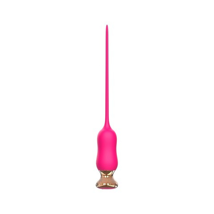 Розовый тонкий стимулятор Nipple Vibrator - 23 см.