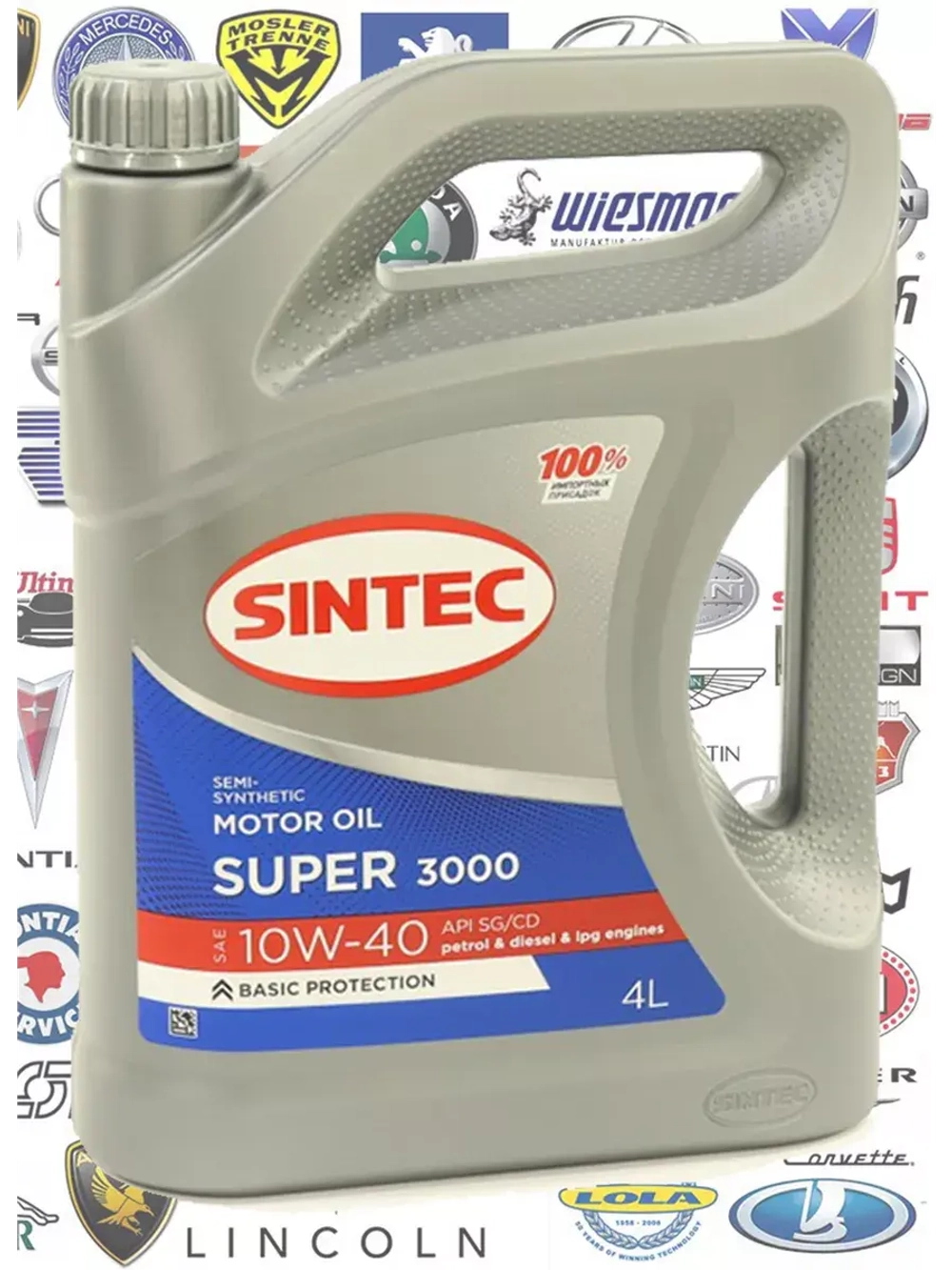 Синтек Super 3000 10W40 SG CD 4л.
