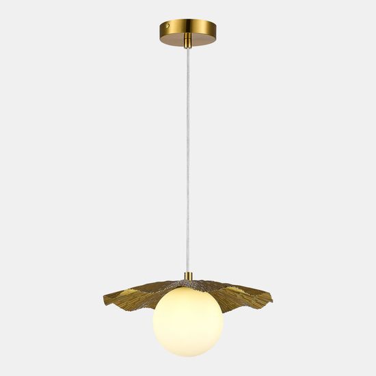 SLE1196-303-01 Светильник подвесной Латунь/Белый G9 1*5W 4000K LOREA