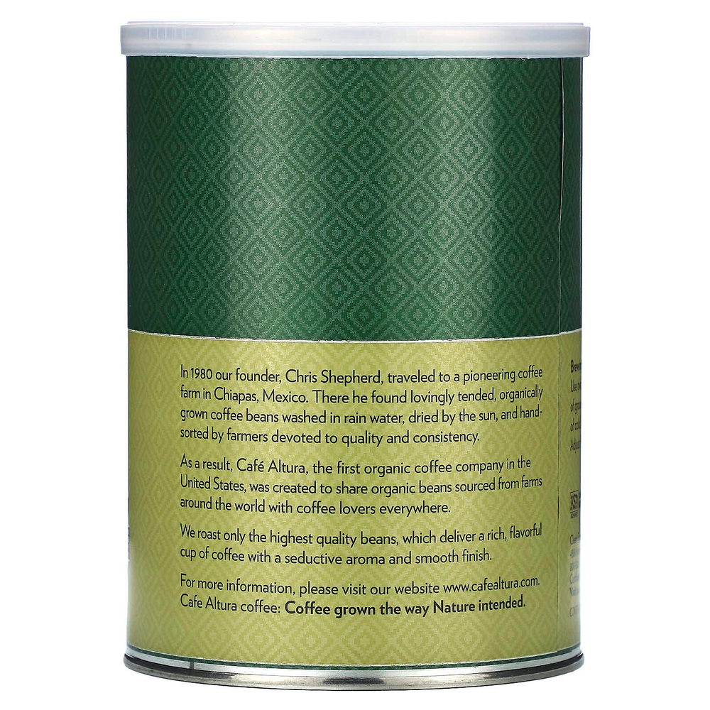 Cafe Altura, Органический кофе, молотый, темная смесь, 340 г (12 унций)