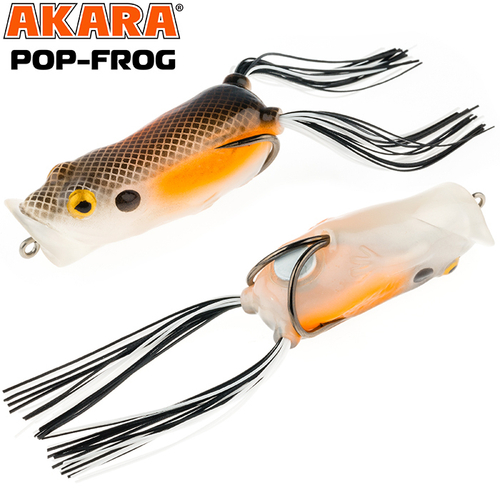 Лягушка Akara Pop-Frog 70 мм 18 гр. (3/5 oz 2,8 in) 12