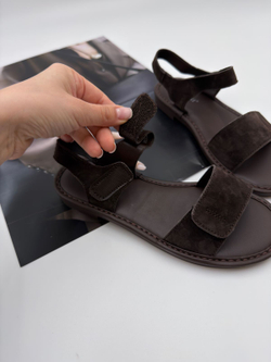 Босоножки женские натуральная кожа арт. PEXL 268-5 цвет "коричневый"