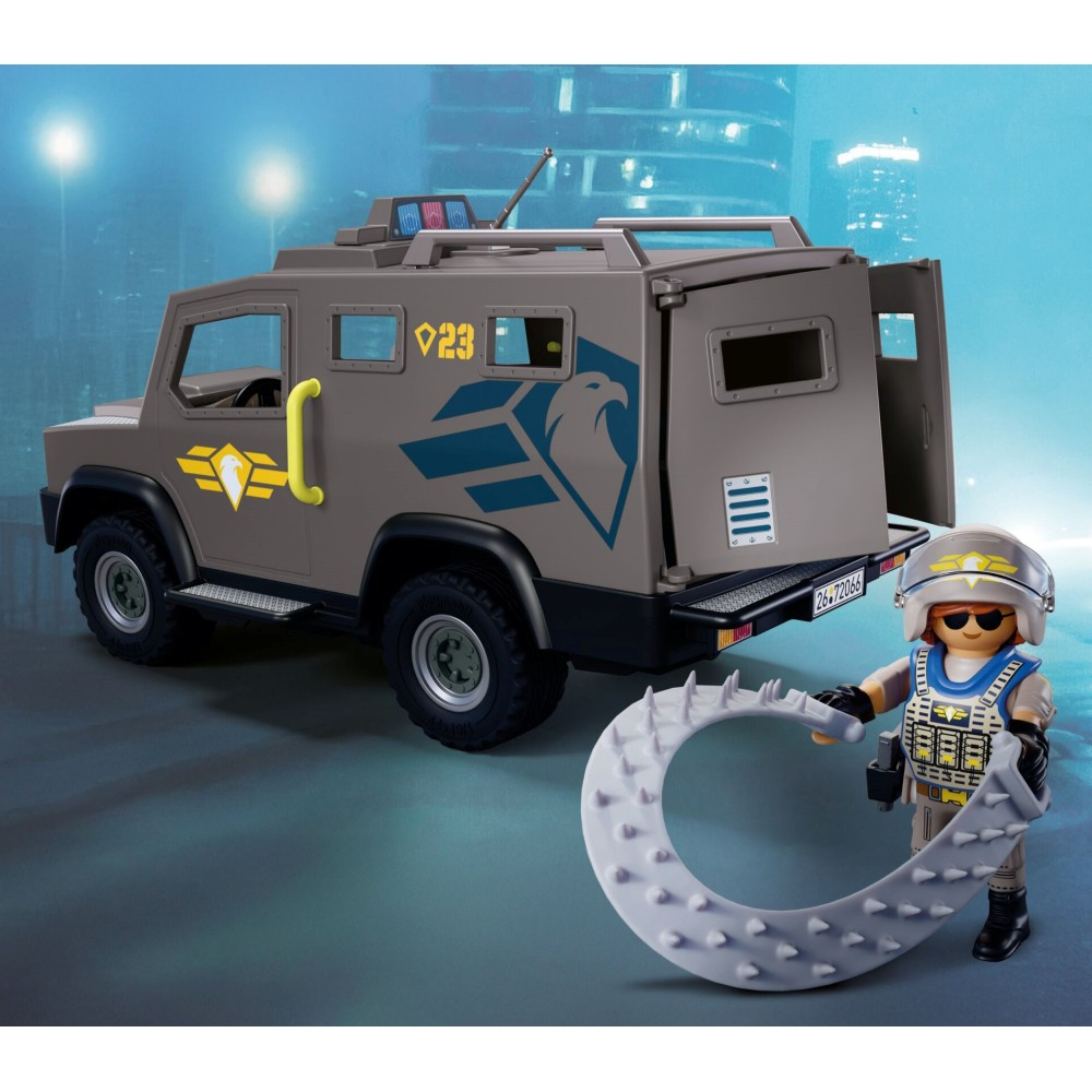 Playmobil - Тактический транспорт SWAT + мотоцикл 72066