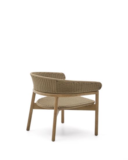 Кресло Arinella из акации с натуральной отделкой и бежевой веревкой La Forma Испания 