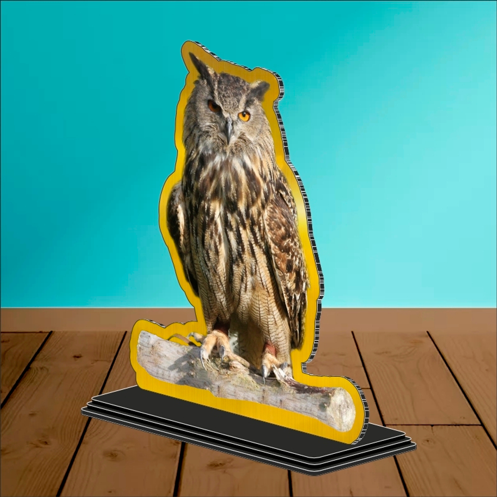 Акриловый приз СОВА 3555