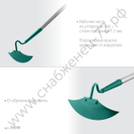 GRINDA PH-225 ALU, 225 х 80 х 1465 мм, D-образный профиль, углеродистая сталь, антикор. покрытие, алюминиевый черенок, мотыга, PROLine (39599)