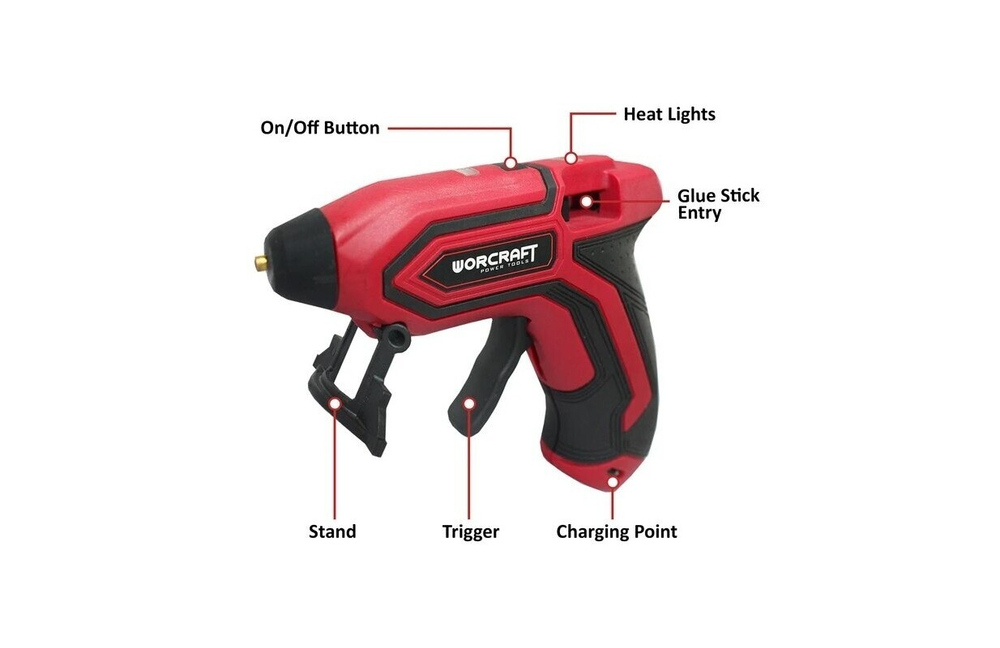 ПИСТОЛЕТ КЛЕЕВОЙ WORCRAFT АККУМУЛЯТОРНАЯ CGG-3,7LI