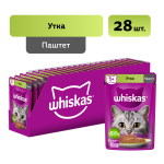 Паштет с уткой, 75г корм для кошек влажный Whiskas