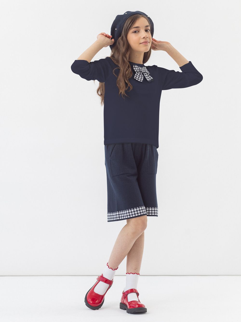 Джемпер синий для девочки арт. АТ824-1