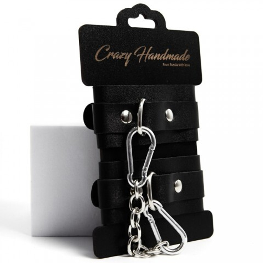 Оковы однослойные скругленные, черные