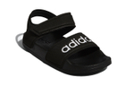 Children's adidas Adilette Sandal K space leather non-slip wear-resistant sandals black