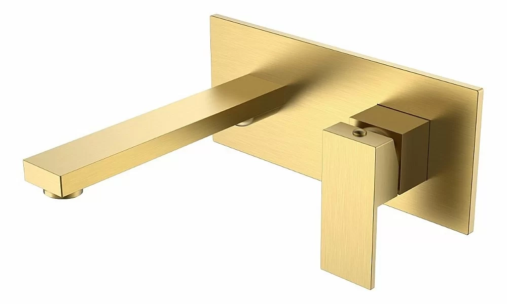 Cмеситель для раковины Boheme QUBIC Matt Gold 475-MG золото матовое