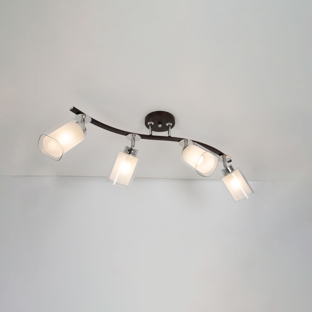 Citilux Фортуна CL156142 Люстра с поворотными плафонами Венге Хром