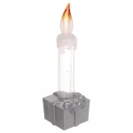 Сувенир с подсветкой «Свеча праздничная» 15 см, серебро