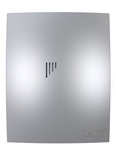 Вентилятор накладной BREEZE D100 обр.клапан Gray metal DICITI