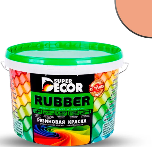 Краска резиновая 3кг топленое молоко 16 Супер Декор