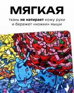 Коврик для мыши Gembird, 220х180х1мм, "роботы"