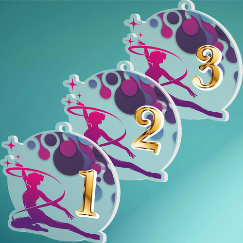 Акриловая медаль Художественная гимнастика 1747